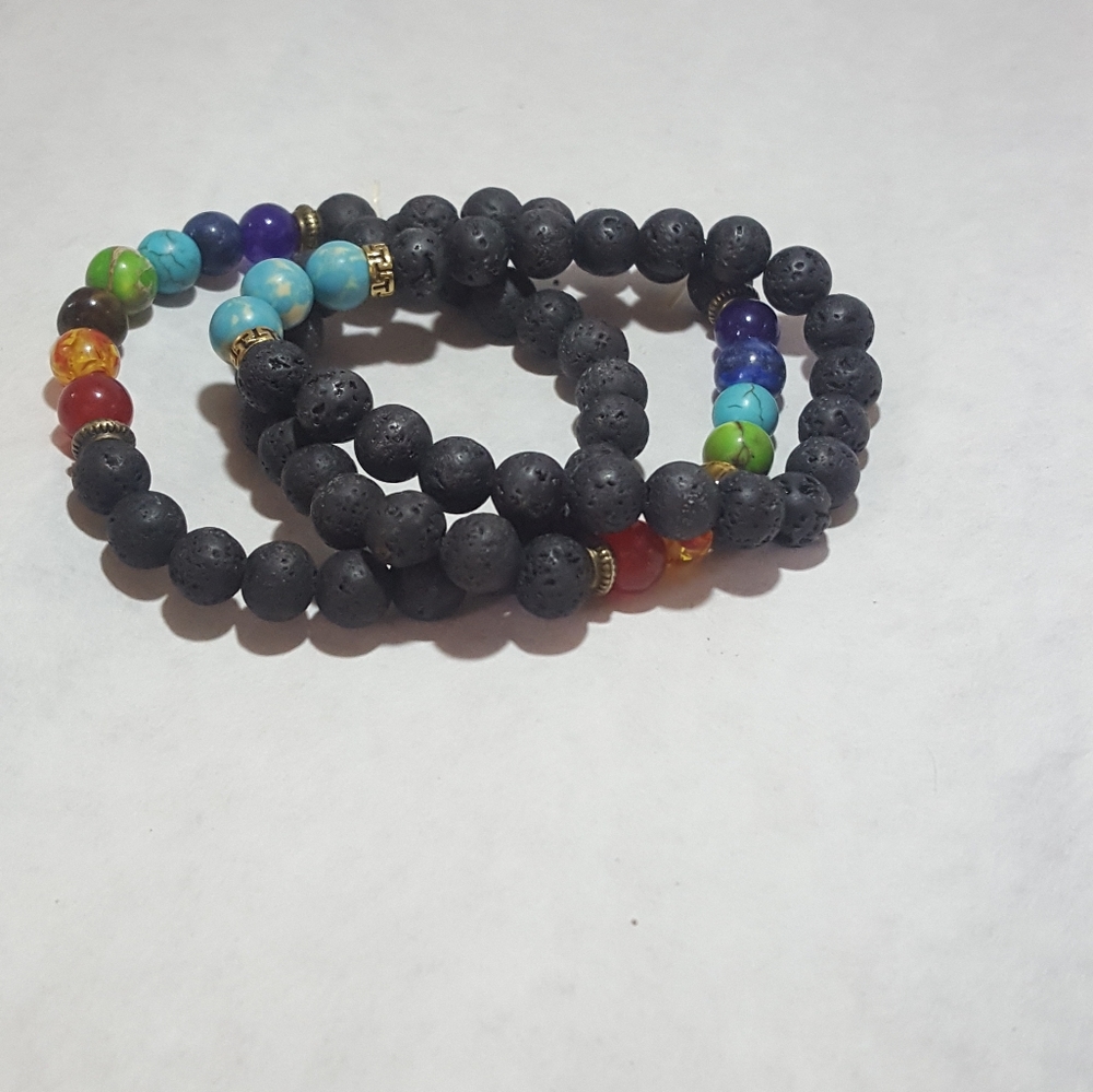 Set of 3 stretch bracelets